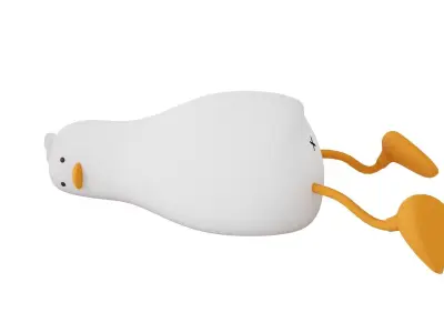 Lying Flat Duck Night Light 3D model