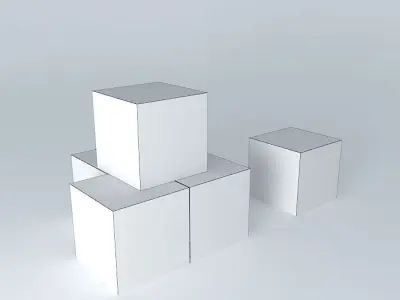 metal boxes snow Free 3D model