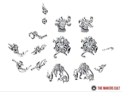 Dark Techno - Archaeopriest 3D print model