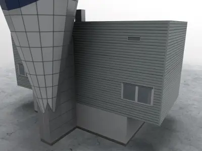 LKKV Control Tower Low-poly 3D model