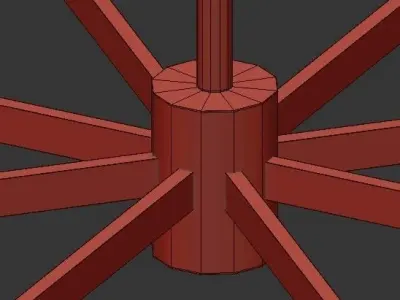 SLEEKLY MODERN SQUARED CHANDELIER 3D model