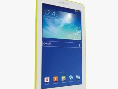 Samsung Galaxy Tab 3 Lite 7 0 3G Yellow 3D model