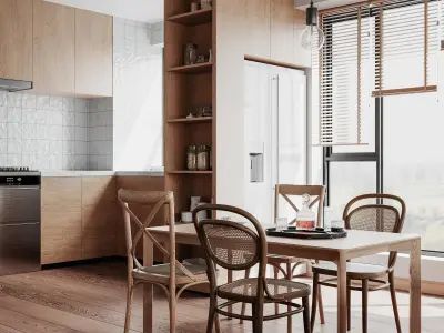 apartment interior scenes     3D model 40