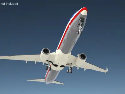  American Airlines Boeing 737-900 with Interior Rigged 