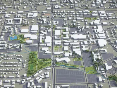 Arlington Low-poly 3D model buy