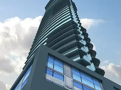 3D architectural building 56 3D model