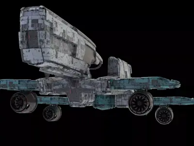 Salina V1 Huge SciFi Spaceship  3D model