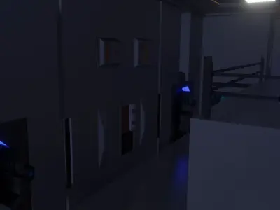 Sci fi interior 3D model