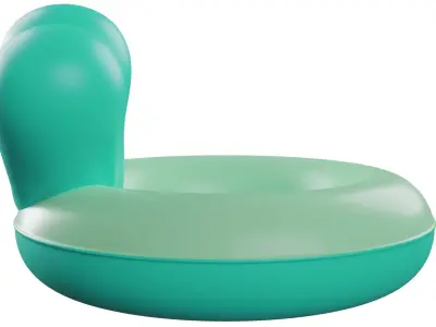 Inflatable Ring Floatie Low-poly 3D model