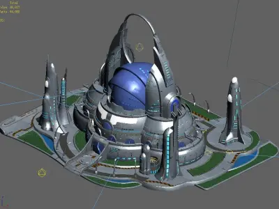 Spacecraft - Terrain Reconstruction Institute 02 3D model