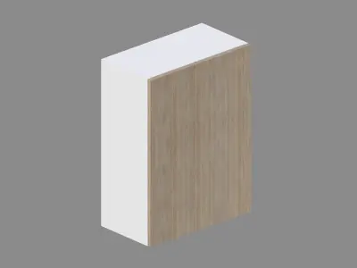 Kitchen Upper Cabinet 60 cm Low-poly 3D model