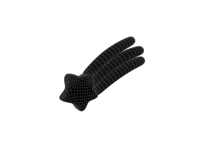 Meteor Icon v1 004 Low-poly 3D model