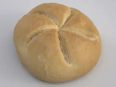 Kaiser Bread Roll Free 3D model