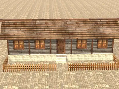 Medieval house twelve 9 Low-poly 3D model