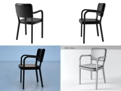 Zaza set of four chairs 3D model