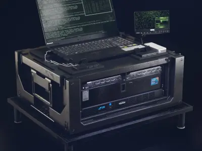  DIT Station Low-poly 3D model