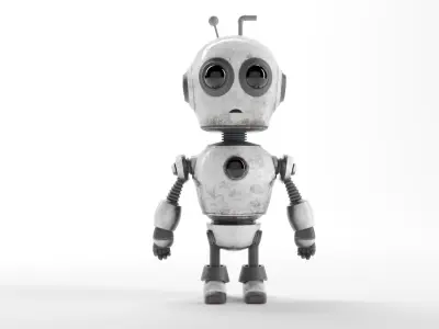 AGED ROBOT V1 Low-poly 3D model