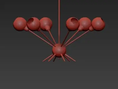 Mace Chandelier 3D model purchase