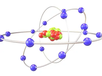 Chlorine Chemical Element v2 003 Low-poly 3D model