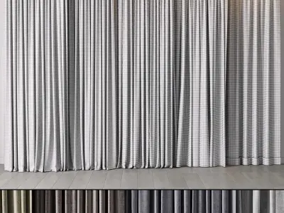 hadi curtain 85 Low-poly 3D model