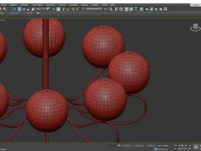 PRUINA chandelier Low-poly 3D model