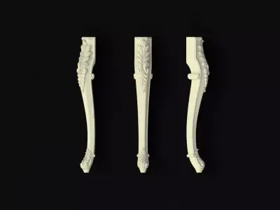 leg High quality 3d models for processing on a cnc machine  3D model 33