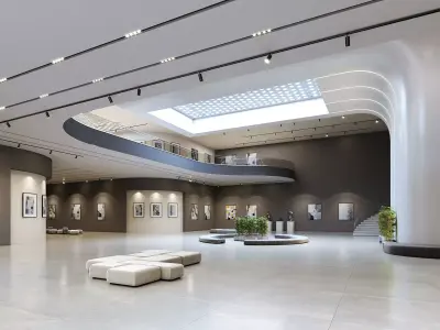 Interior Art Gallery 04 3D model