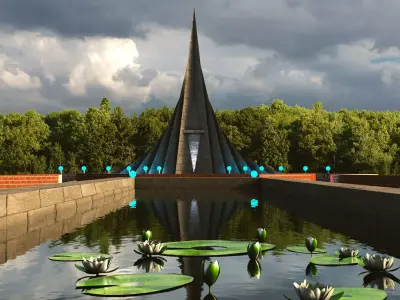 Jatiyo Sriti Shoudho Free 3D model