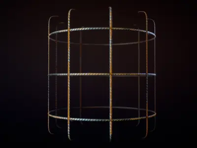 Seamless Armature Carcass PBR Material Textures Texture