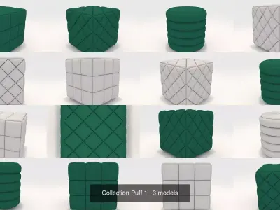 Collection Puff 1 3D Model Pack