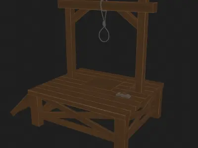 LowPoly  Middle Ages Objects Of Execution  Free low-poly 3D model