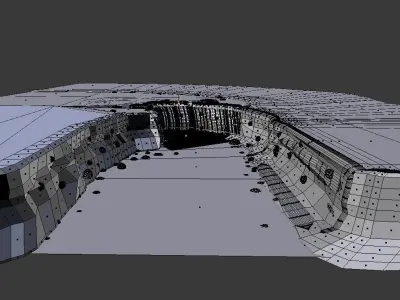 Niagara Falls Low-poly 3D model