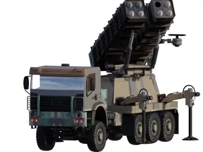 ANTIAIRCRAFT MIDDLE RANGE MOBILE SYSTEM 3D model