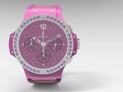 Hublot Big Bang Pink Low-poly 3D model