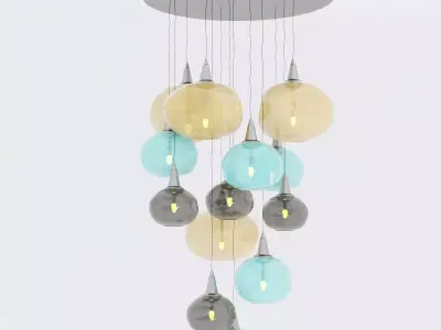 Deckenleuchte chandelier 3D model