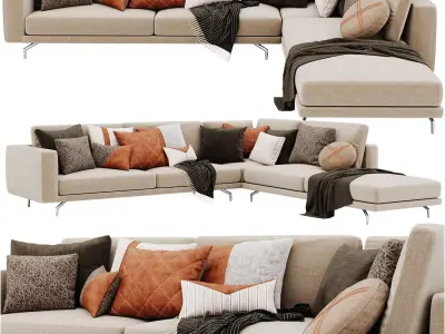 LIONE Corner sofa By Marac 3D model