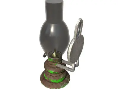 Classic Lamp Low-poly 3D model