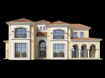 Mediterranean Villa Design 014 3D model