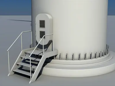 Wind Turbine Land 3D model