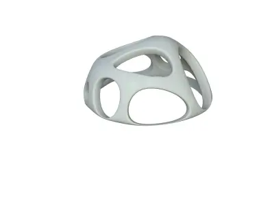 SciFi Cube Object No 47559 Low Poly Shape Low-poly 3D model