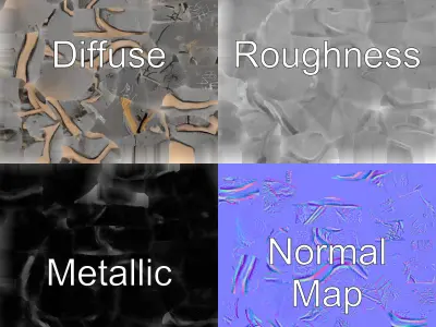 Meteorite Celestial Wand model pack Low-poly 3D model