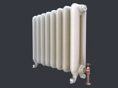 Radiator low poly Low-poly 3D model