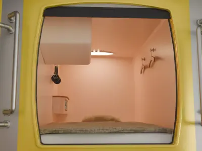 Capsule Hotel 3D model