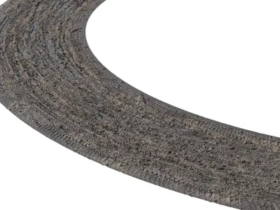 Sand Dirt road 3D model