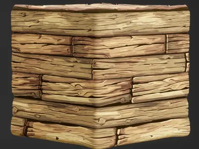 Stylized Wood Seamless Texture  Texture
