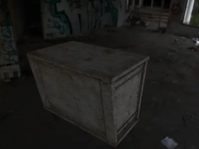 Trash Bin Model Low-poly 3D model