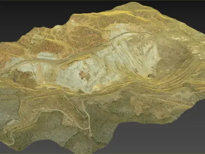 Opencast mine Lavender Pit 3D model