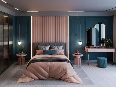 3D Bedroom Design 3D model