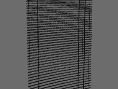 Blinds two wooden 3D model