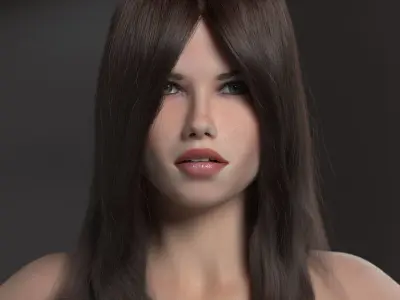 Adriana - photo realistic female model 3D model